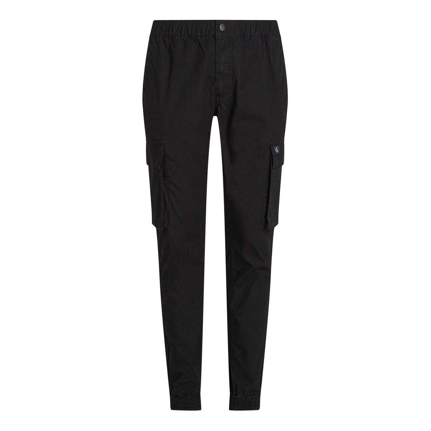 Black - Front - Calvin Klein Mens Cargo Trousers