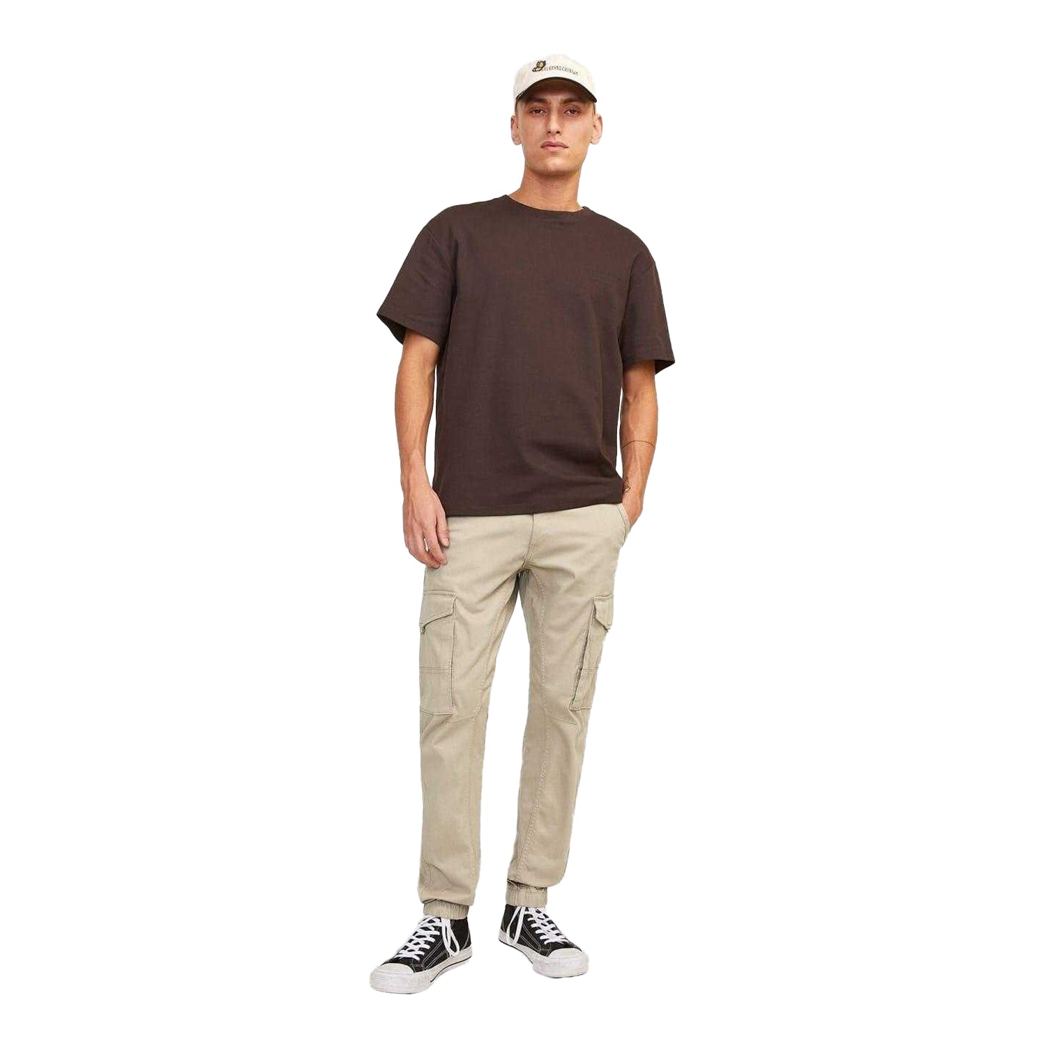 Crockery - Lifestyle - Jack And Jones Mens Paul Elasticated Hem Slim Cargo Trousers