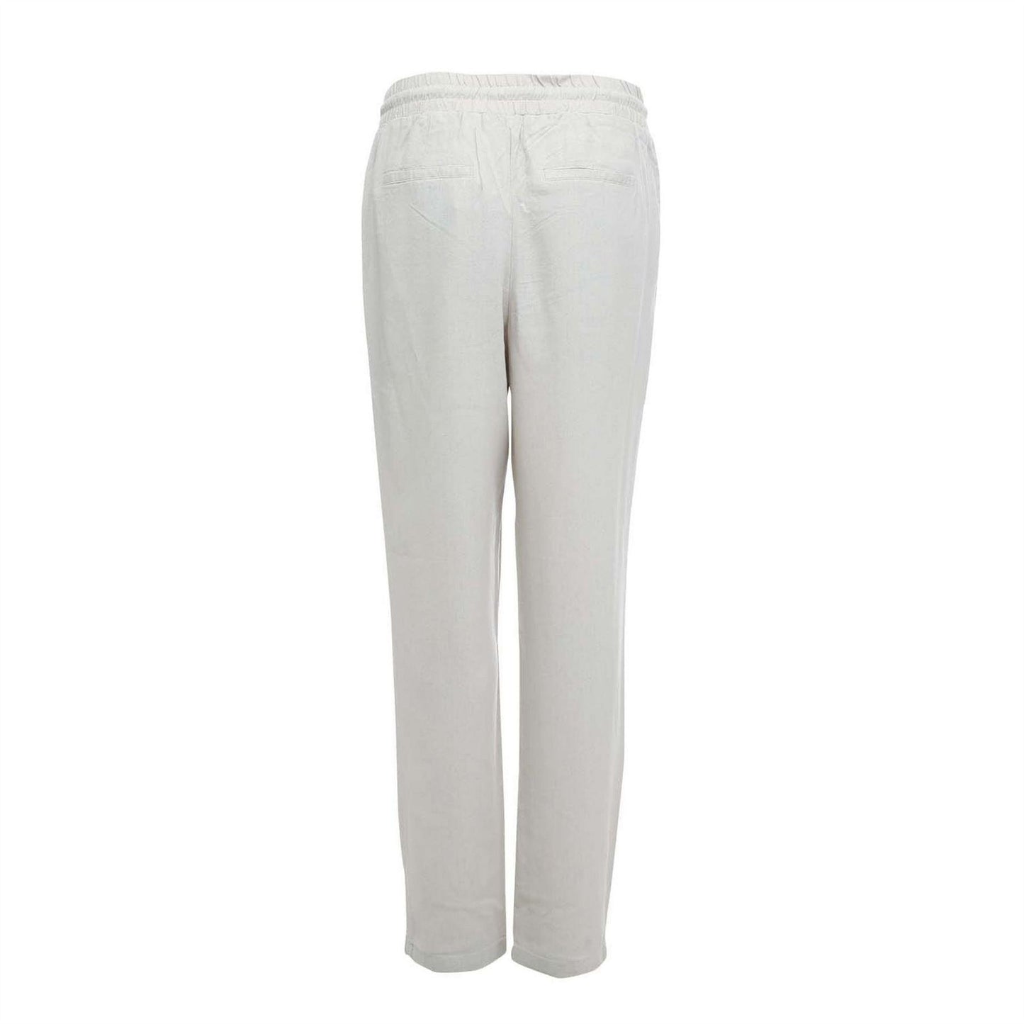 Natural - Back - Vero Moda Womens-Ladies Linen Blend Trousers