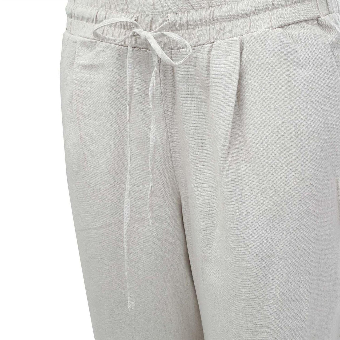 Natural - Lifestyle - Vero Moda Womens-Ladies Linen Blend Trousers