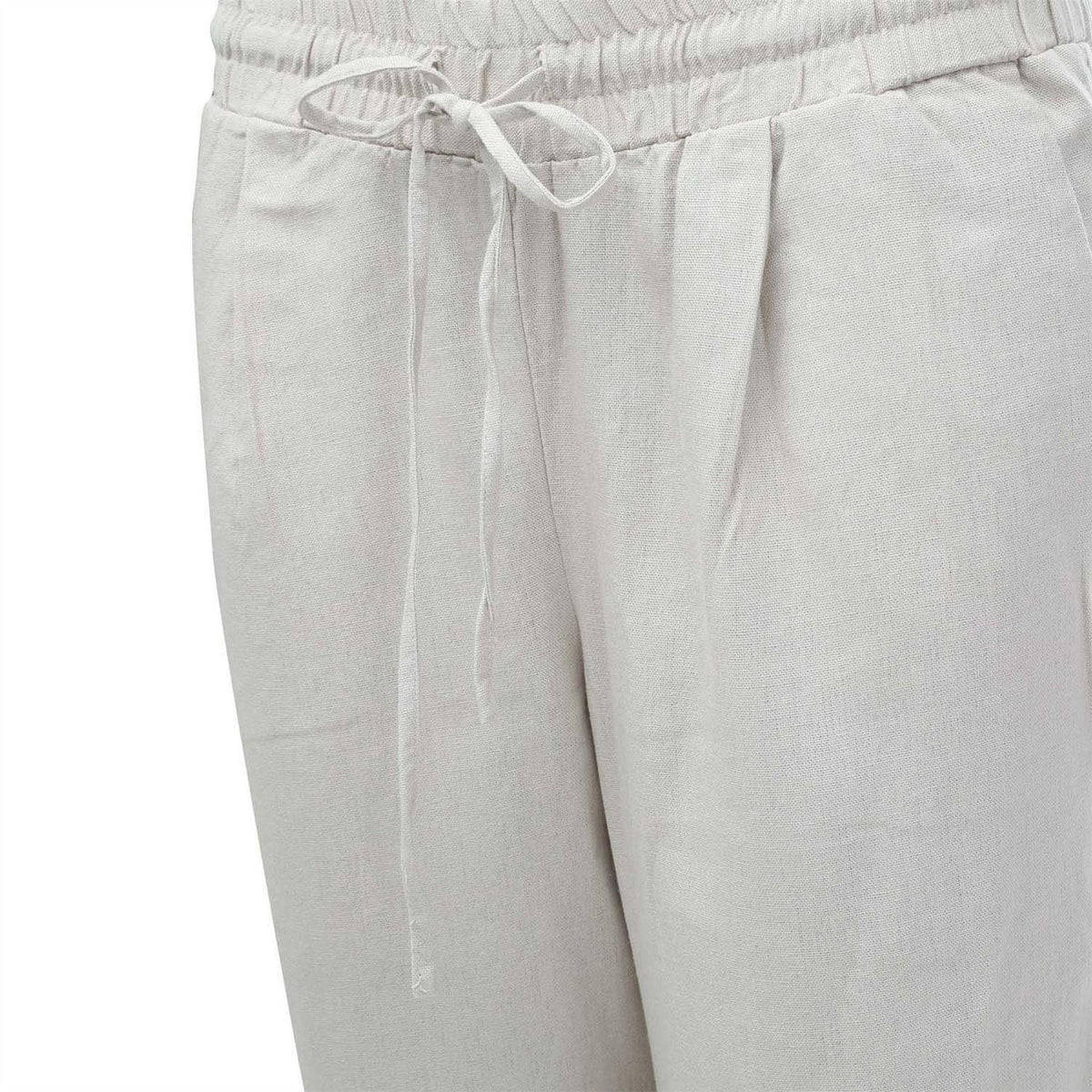 Natural - Lifestyle - Vero Moda Womens-Ladies Linen Blend Trousers