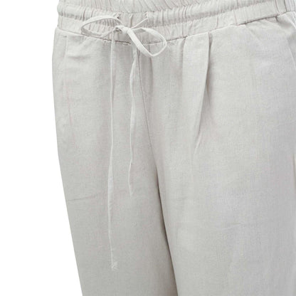 Natural - Lifestyle - Vero Moda Womens-Ladies Linen Blend Trousers