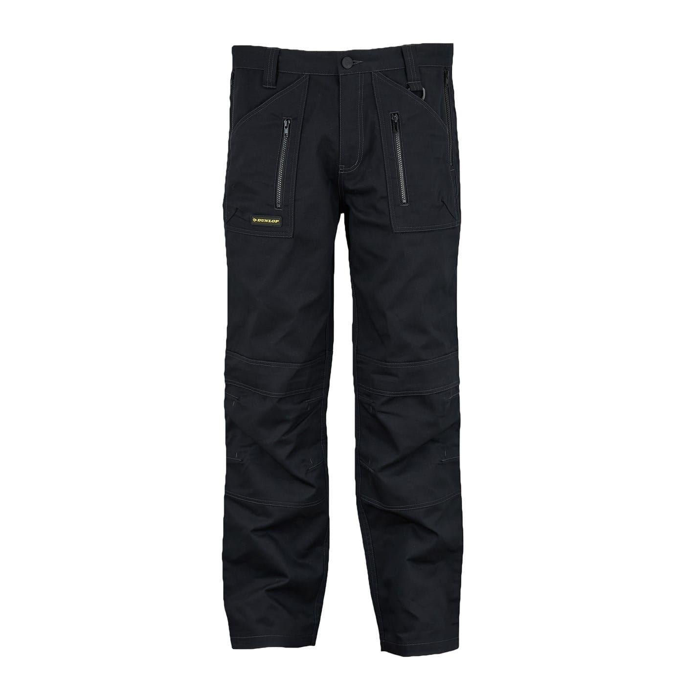 Black - Back - Dunlop Mens Work Trousers