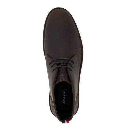 Brown - Lifestyle - Dune London Mens Suede Contrast Sole Desert Boots