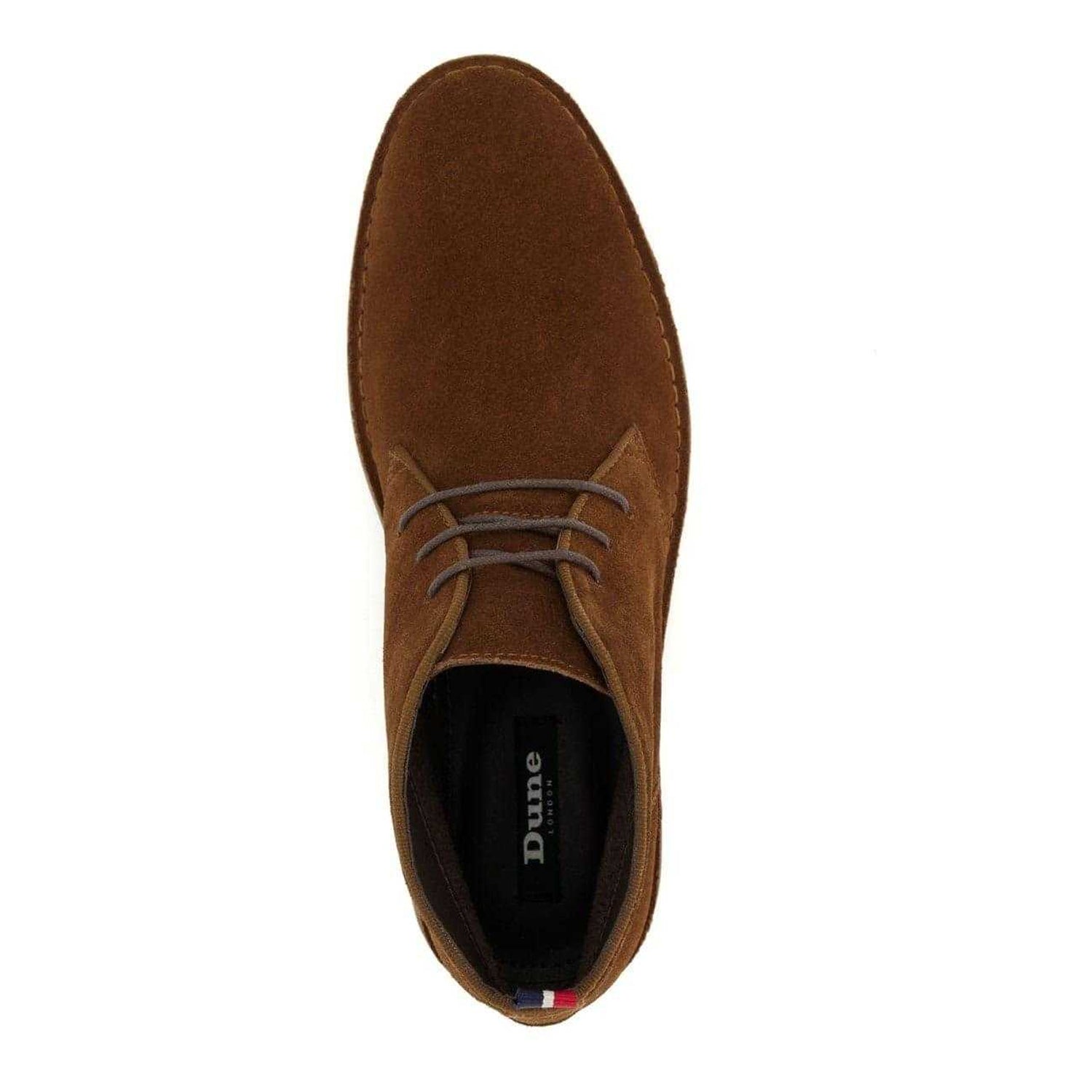 Tan - Lifestyle - Dune London Mens Suede Contrast Sole Desert Boots