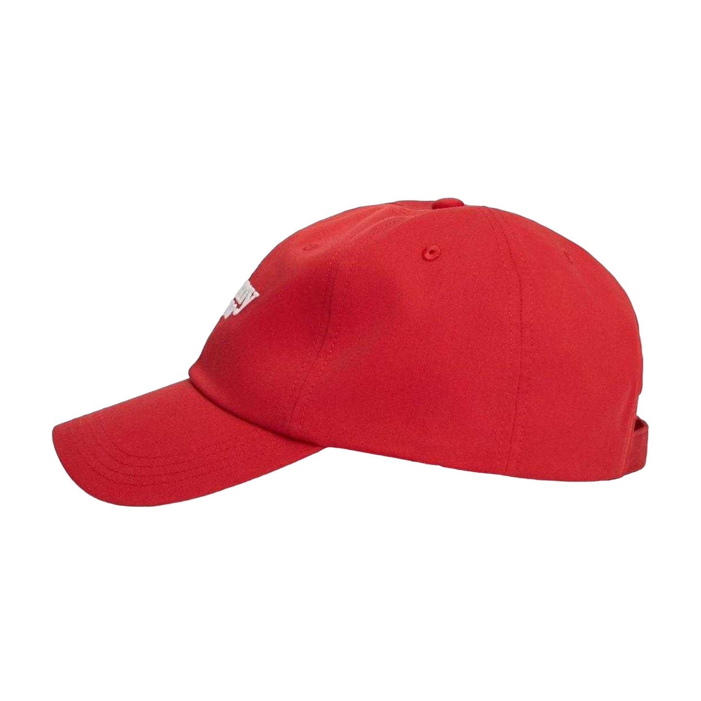 Sapphire Red - Side - Tommy Jeans Script Cotton Logo Baseball Cap