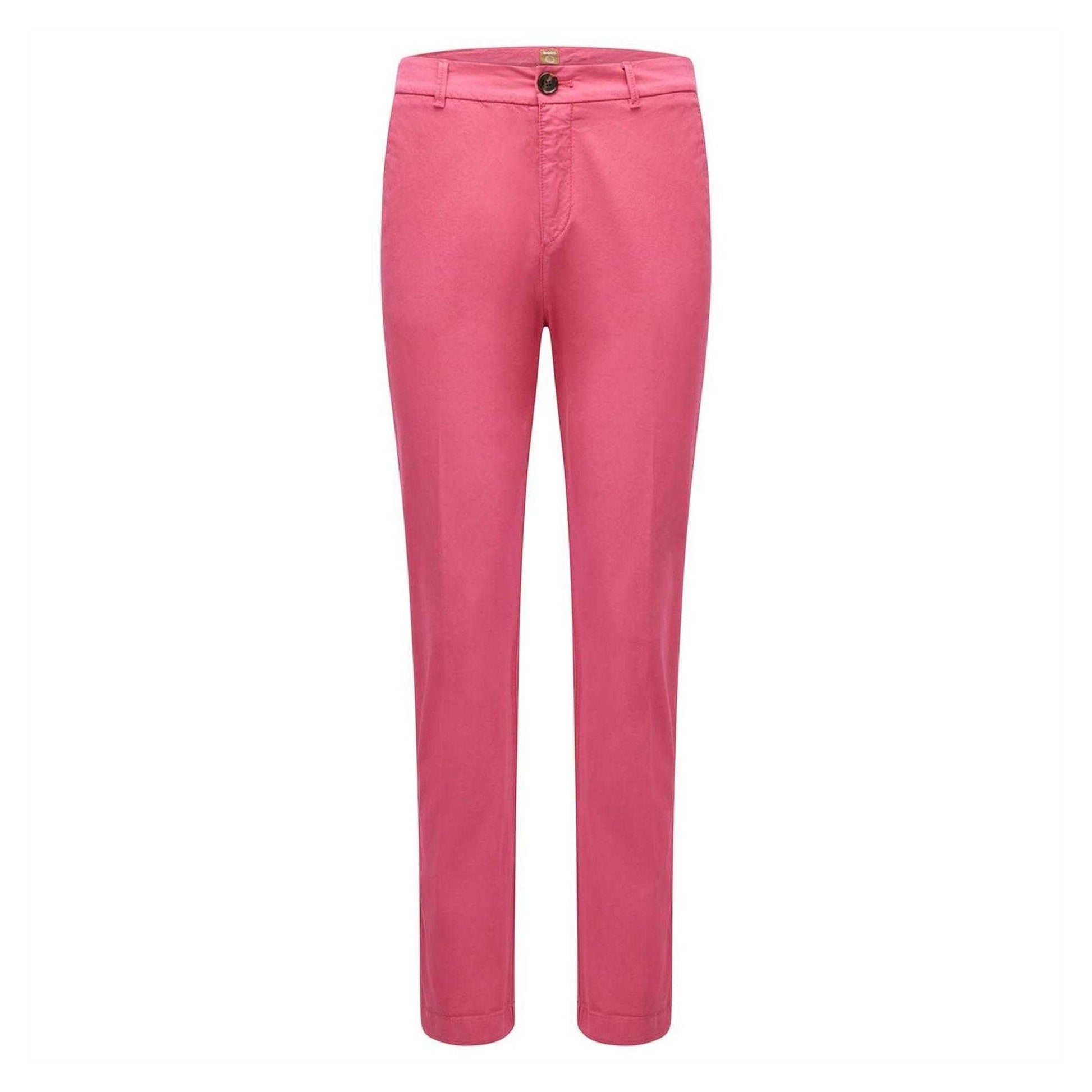 Pink - Front - Boss Womens-Ladies Trousers