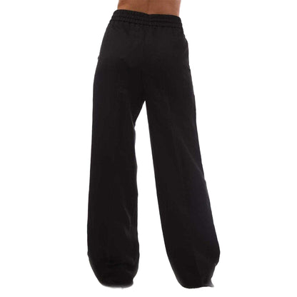 Black - Back - Boss Womens-Ladies Relaxed Fit Trousers