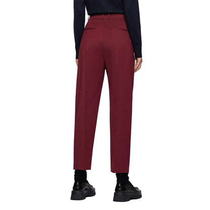 Red - Back - Boss Womens-Ladies Tedah Trousers