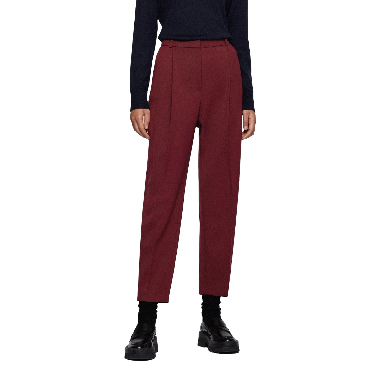 Red - Side - Boss Womens-Ladies Tedah Trousers