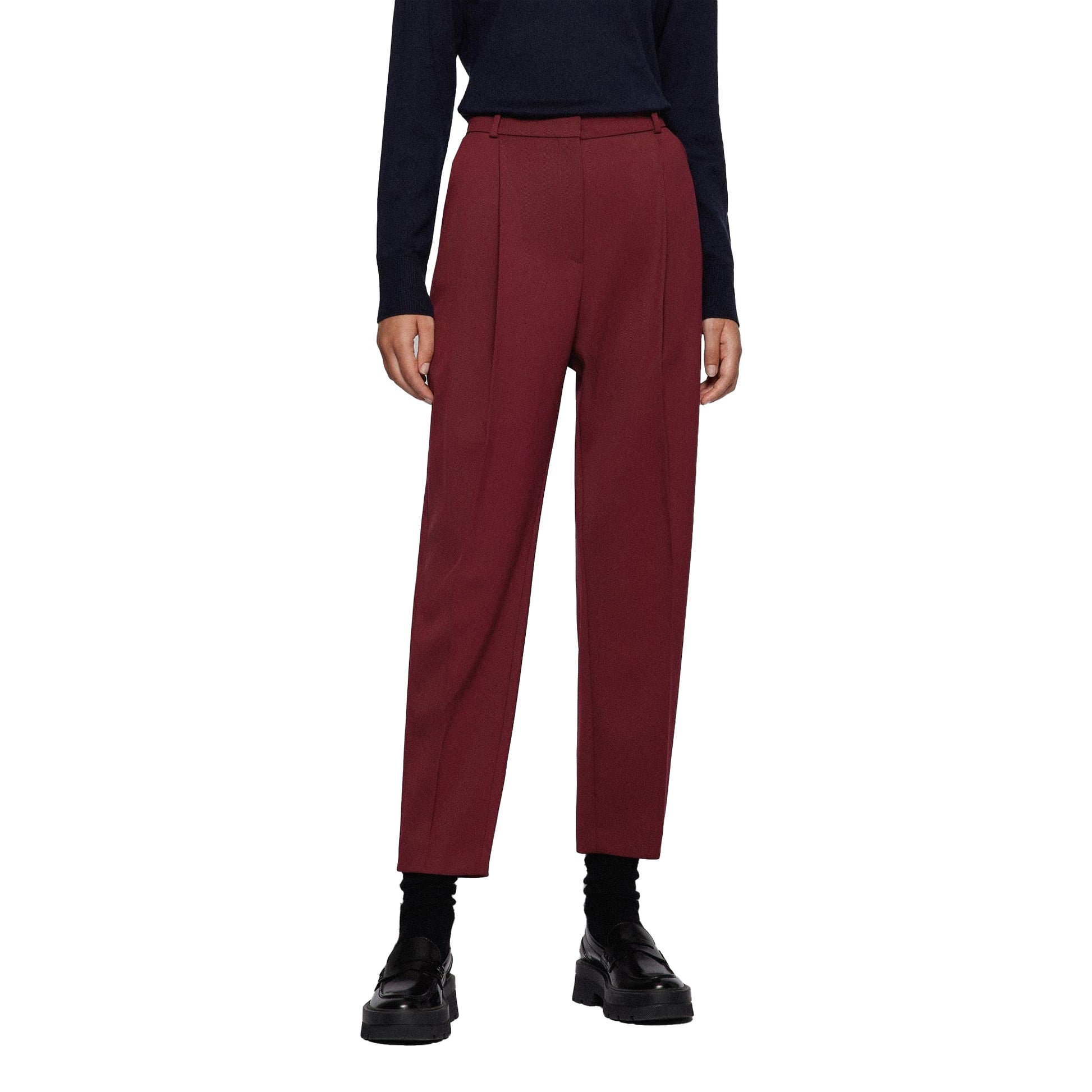 Red - Side - Boss Womens-Ladies Tedah Trousers