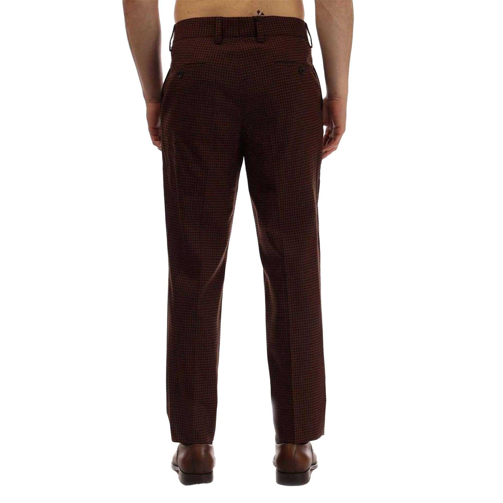 Brown - Back - Boss Mens Perin3 Trousers