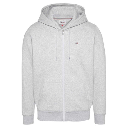 Grey - Front - Tommy Jeans Mens Lightweight Full Zip Hoodie