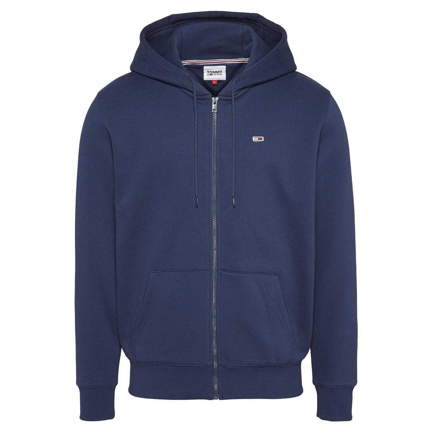 Navy - Front - Tommy Jeans Mens Lightweight Full Zip Hoodie