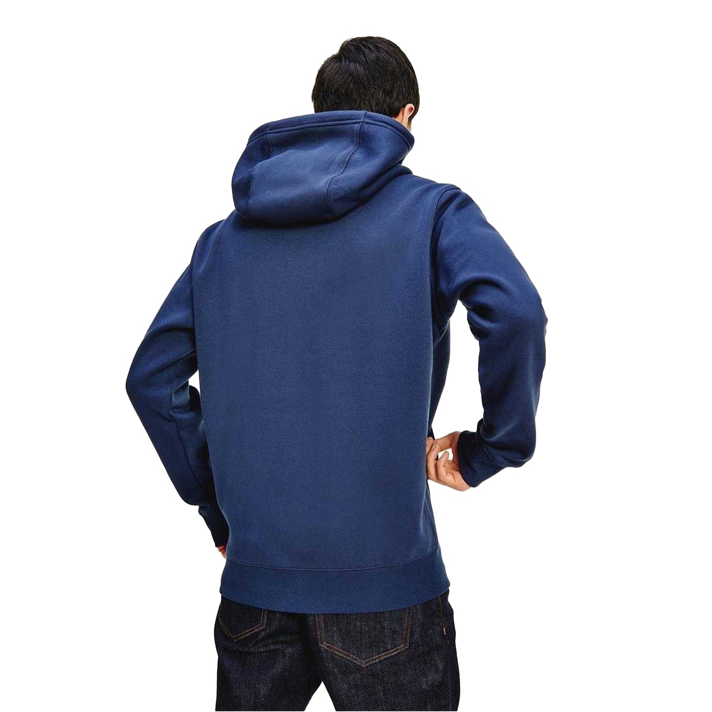 Navy - Back - Tommy Jeans Mens Lightweight Full Zip Hoodie