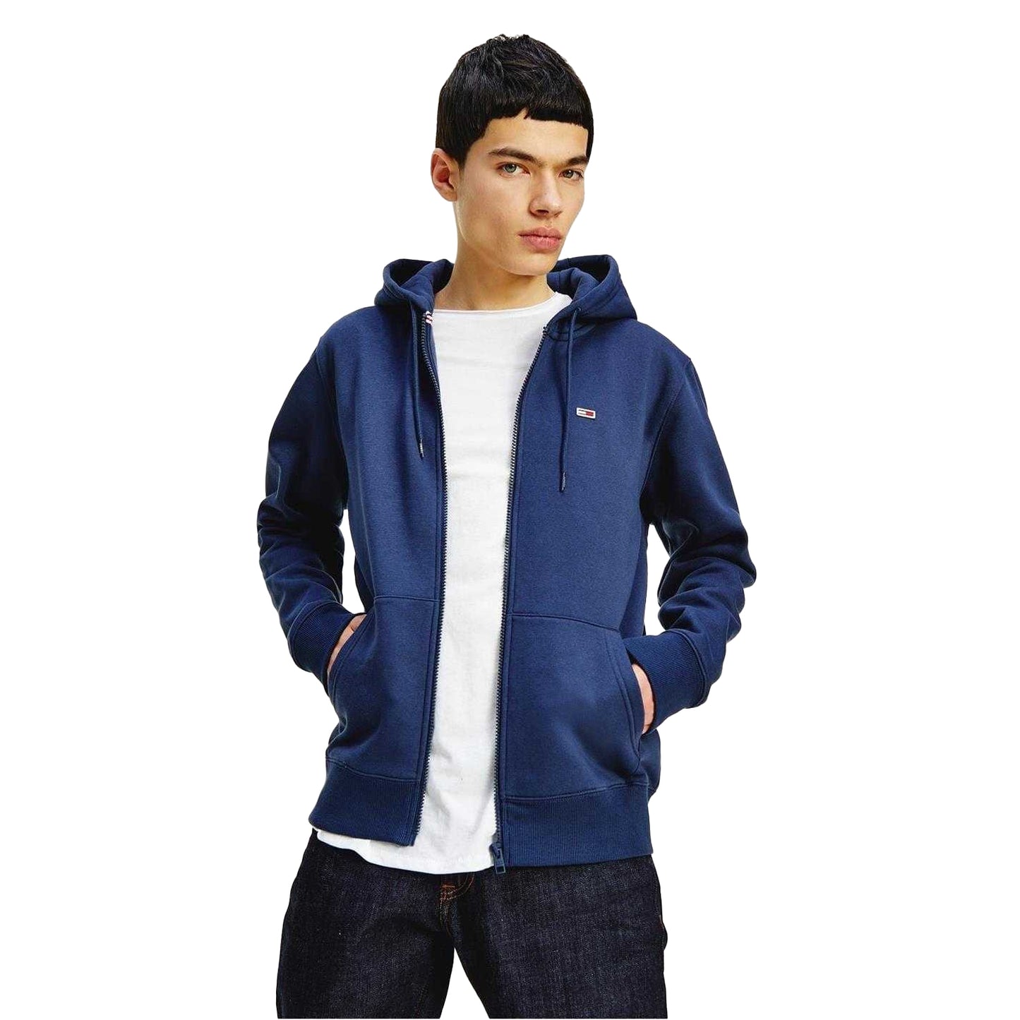 Navy - Lifestyle - Tommy Jeans Mens Lightweight Full Zip Hoodie