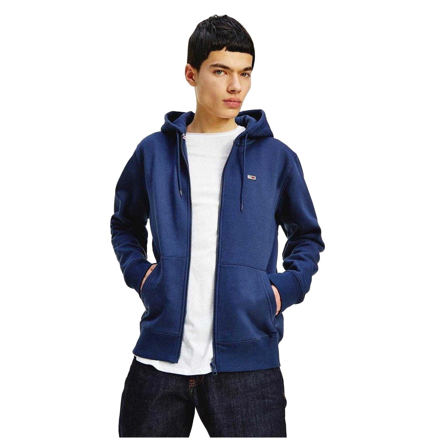 Navy - Lifestyle - Tommy Jeans Mens Lightweight Full Zip Hoodie