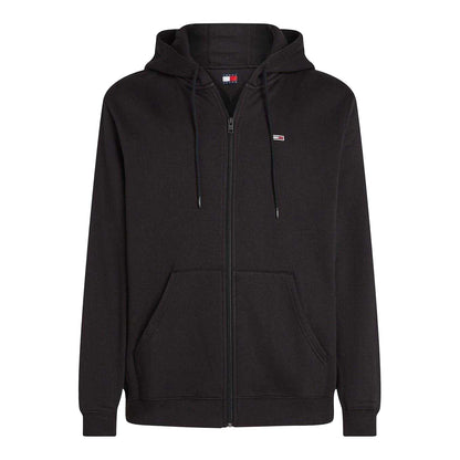 Black - Front - Tommy Jeans Mens Lightweight Full Zip Hoodie