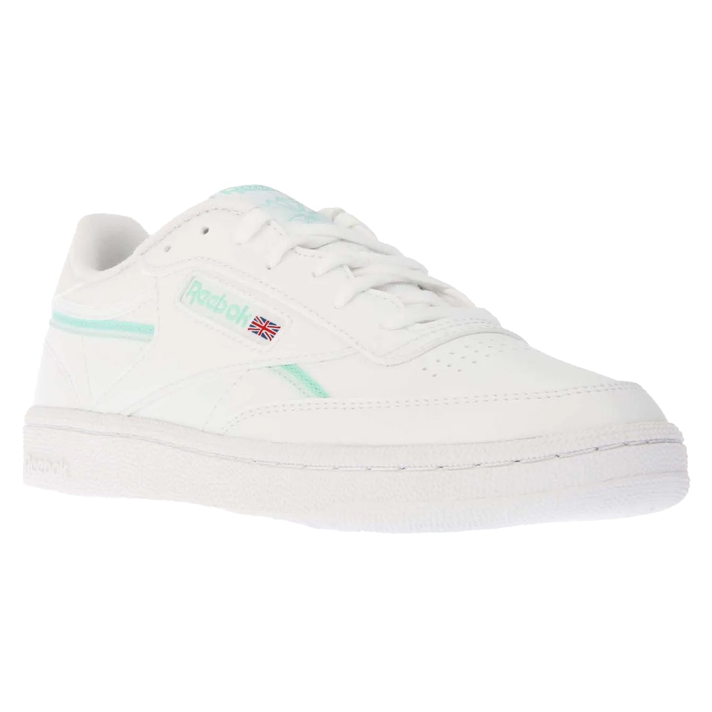 White - Front - Reebok Womens-Ladies Club C 85 Vegan Trainers