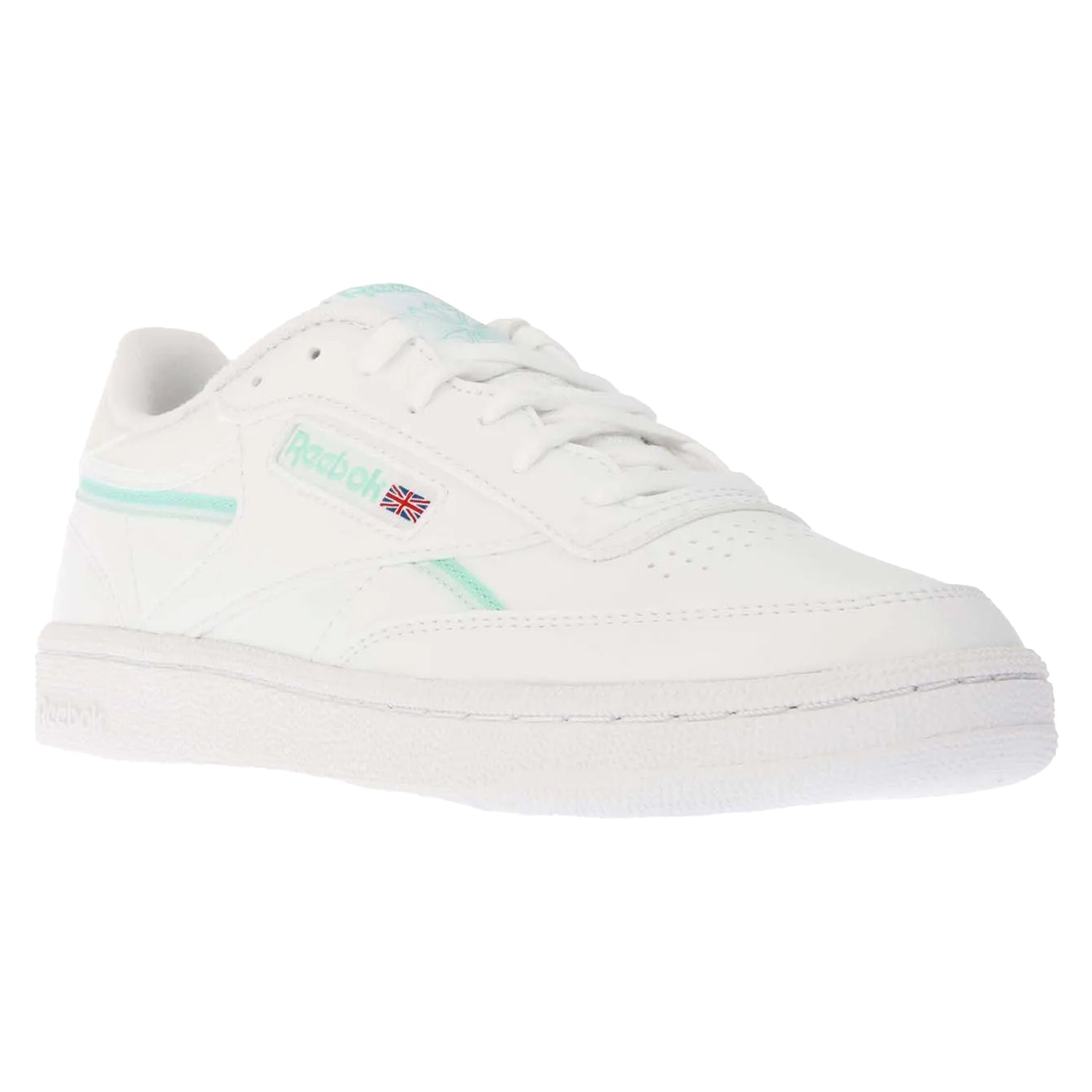 White - Front - Reebok Womens-Ladies Club C 85 Vegan Trainers