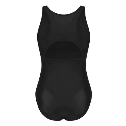 Black - Back - Slazenger Womens-Ladies Xtra Life One Piece Swimsuit