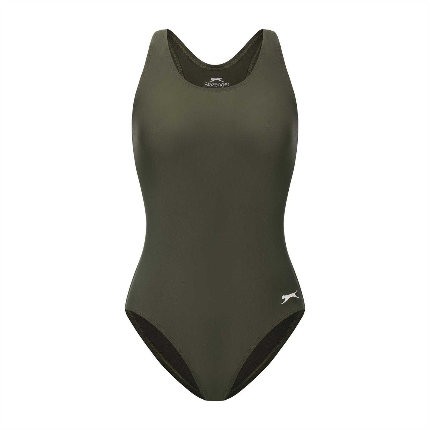 Khaki - Front - Slazenger Womens-Ladies Xtra Life One Piece Swimsuit