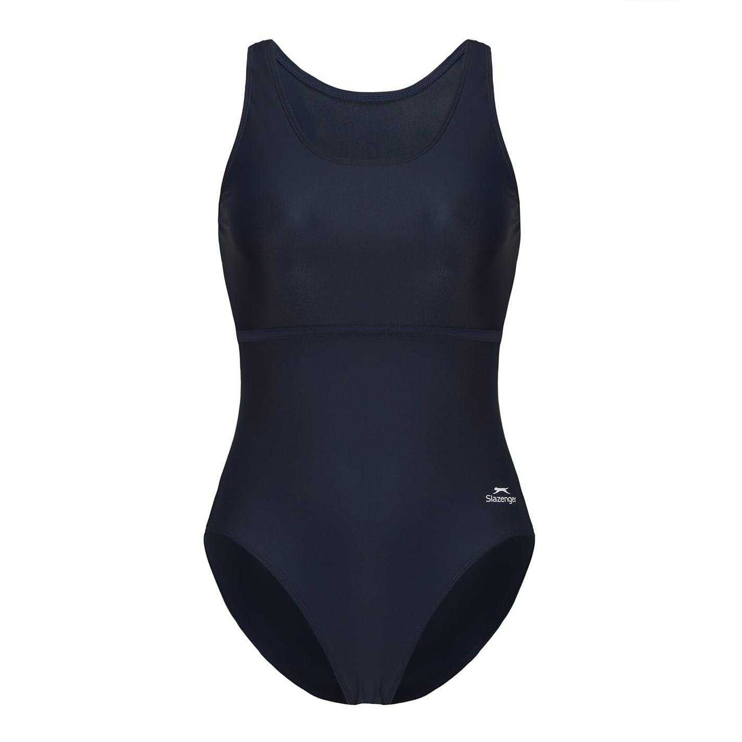 Navy - Front - Slazenger Womens-Ladies Xtra Life One Piece Swimsuit
