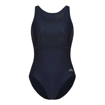 Navy - Front - Slazenger Womens-Ladies Xtra Life One Piece Swimsuit
