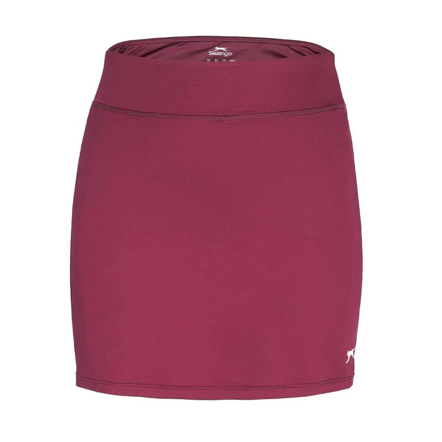 Burgundy - Front - Slazenger Womens-Ladies Court Skort