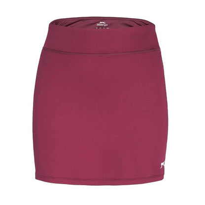 Burgundy - Front - Slazenger Womens-Ladies Court Skort