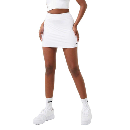 White - Lifestyle - Slazenger Womens-Ladies Court Skort