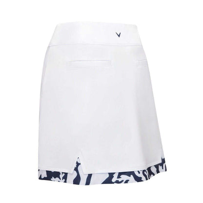 Brilliant White - Back - Callaway Womens-Ladies Abstract Floral Golf Skort
