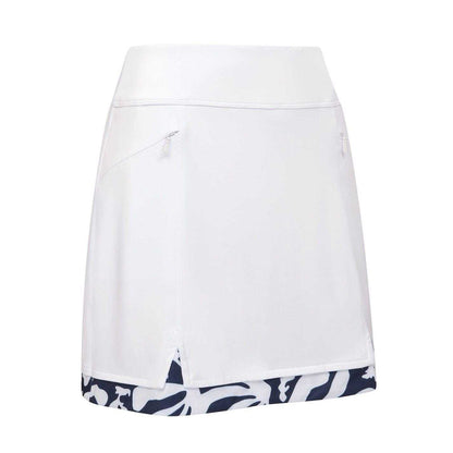 Brilliant White - Front - Callaway Womens-Ladies Abstract Floral Golf Skort