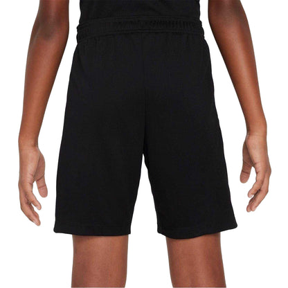 Black-White - Back - Nike Childrens-Kids Strike Football Shorts