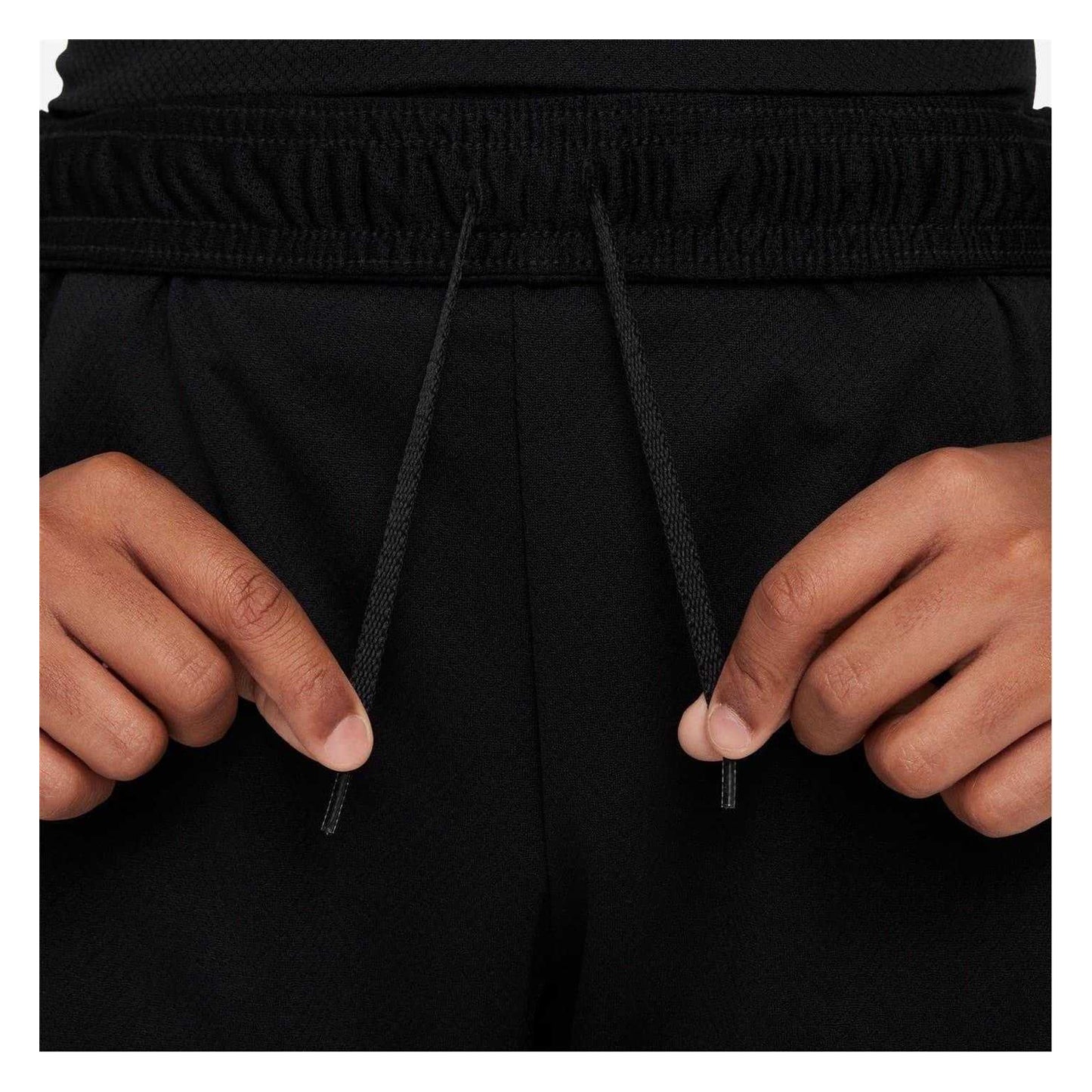 Black-White - Side - Nike Childrens-Kids Strike Football Shorts