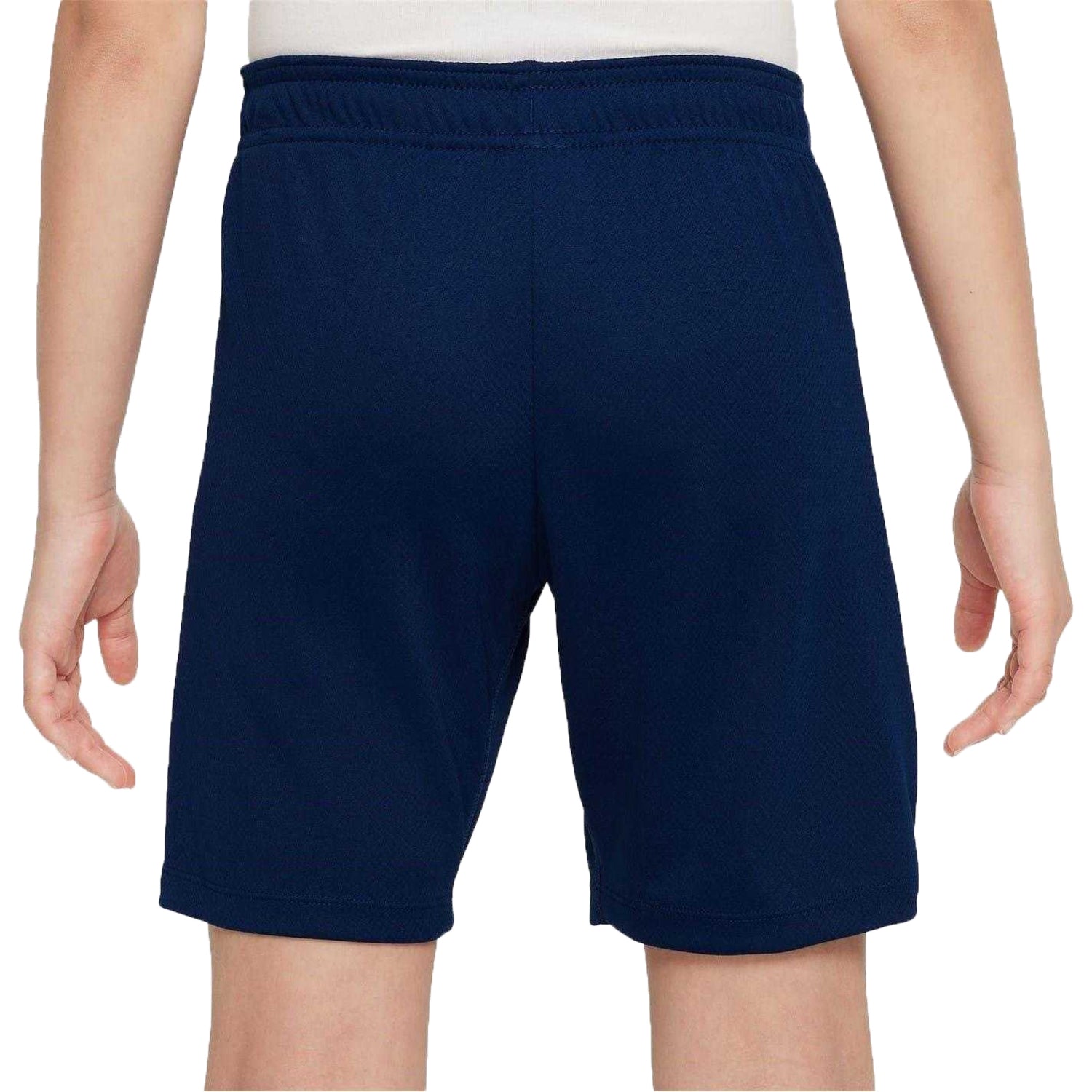 Navy-Orange - Back - Nike Childrens-Kids Strike Football Shorts