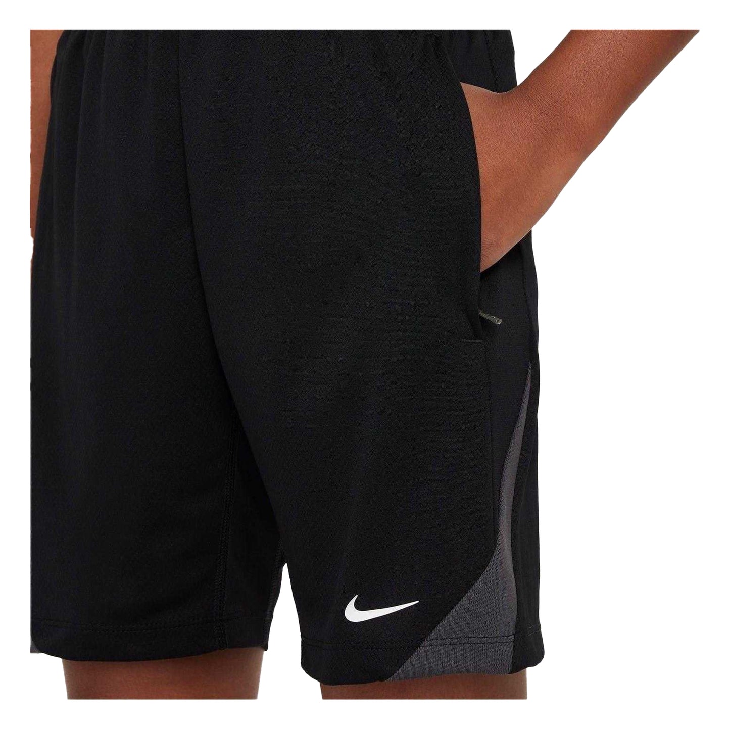 Black-White - Lifestyle - Nike Childrens-Kids Strike Football Shorts