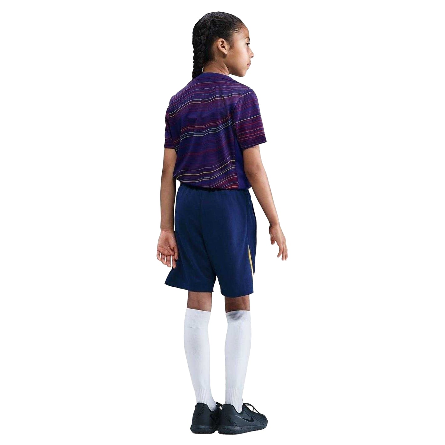 Blue-Orange - Back - Nike Childrens-Kids Strike Football Shorts
