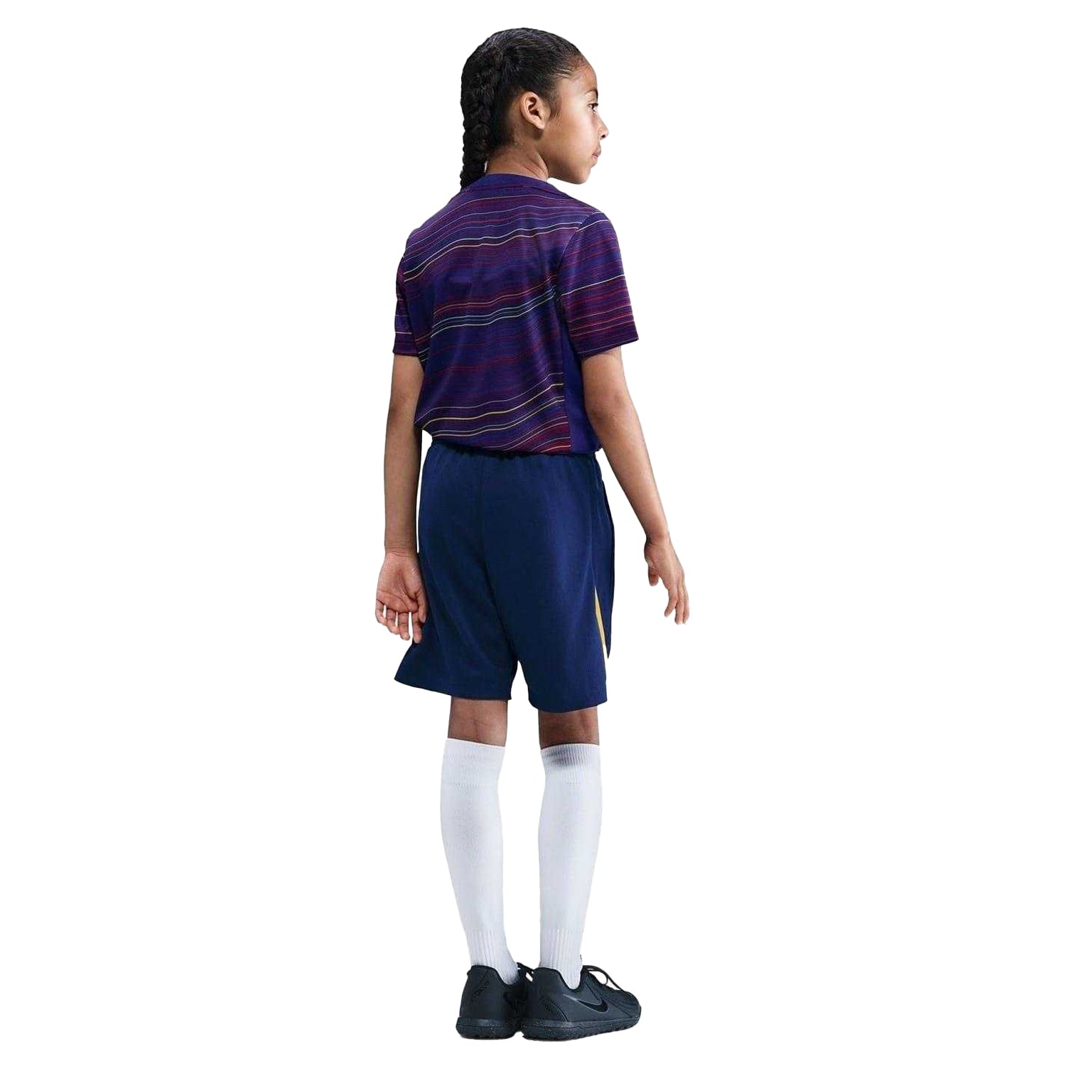 Blue-Orange - Back - Nike Childrens-Kids Strike Football Shorts