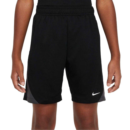 Black-White - Front - Nike Childrens-Kids Strike Football Shorts