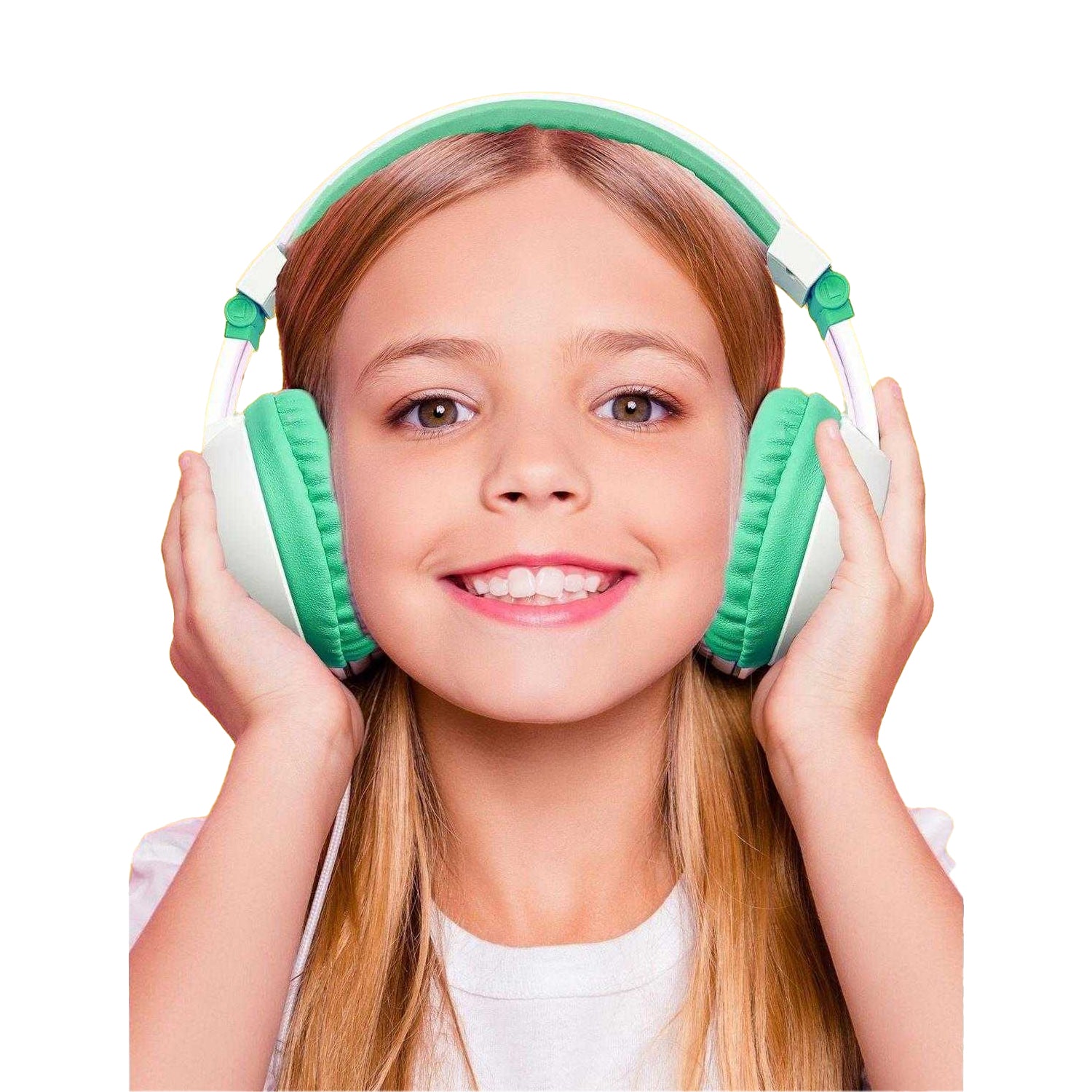 Green - Back - Crayola Childrens-Kids Customisable Wireless Headphones