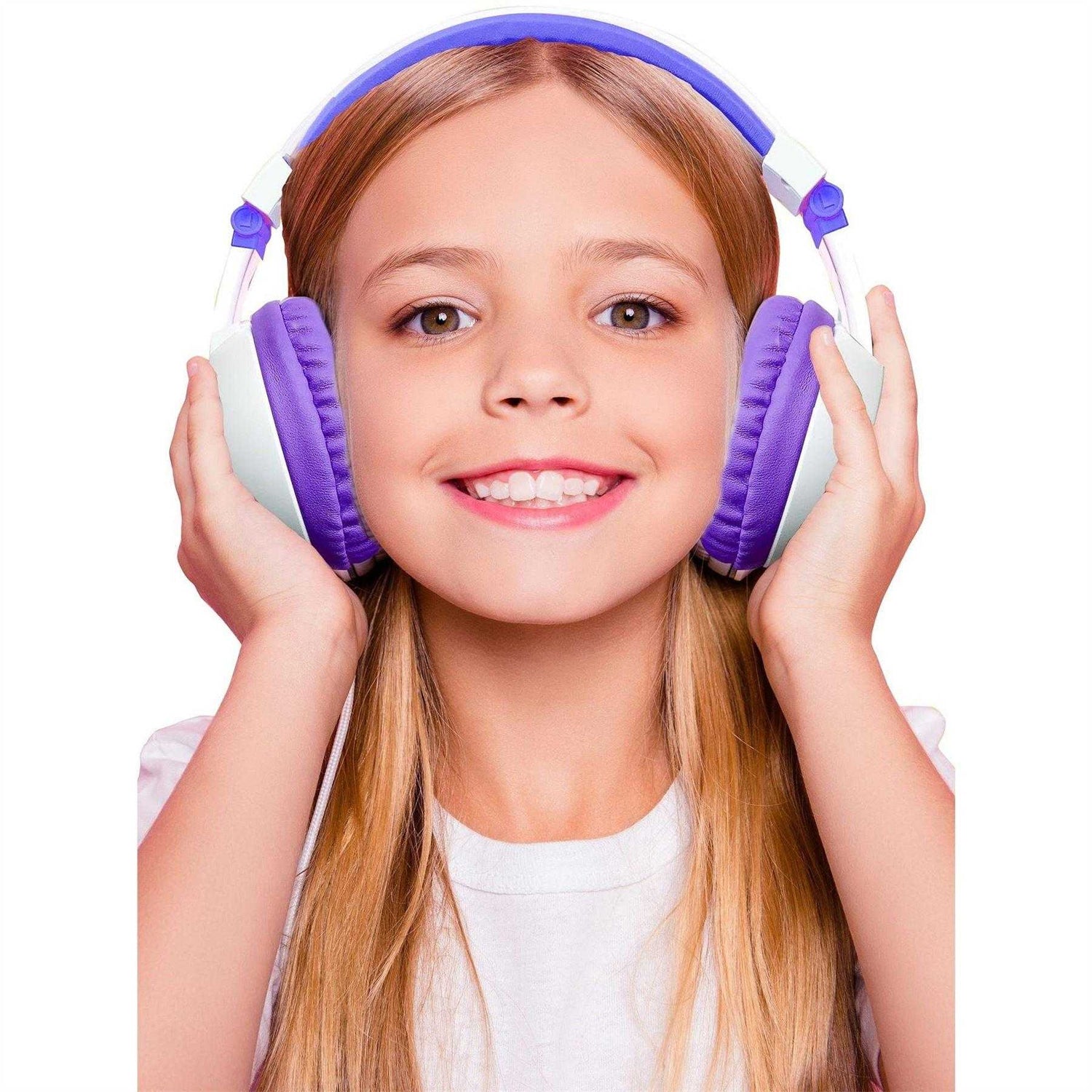 Purple - Back - Crayola Childrens-Kids Customisable Wireless Headphones
