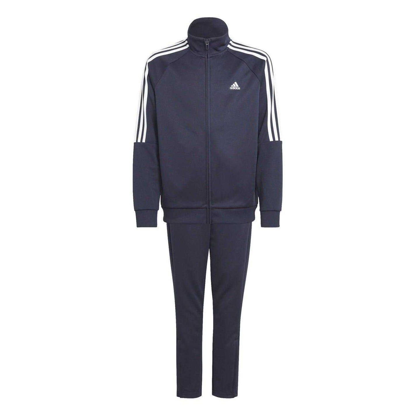 Navy-White - Front - Adidas Boys Sereno Tracksuit
