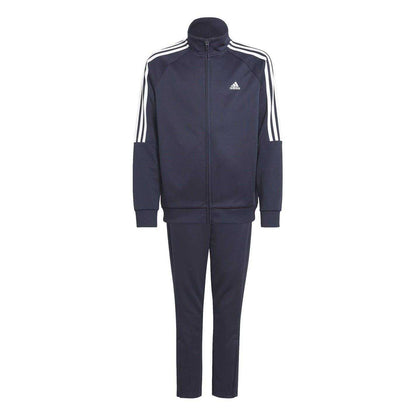 Navy-White - Front - Adidas Boys Sereno Tracksuit