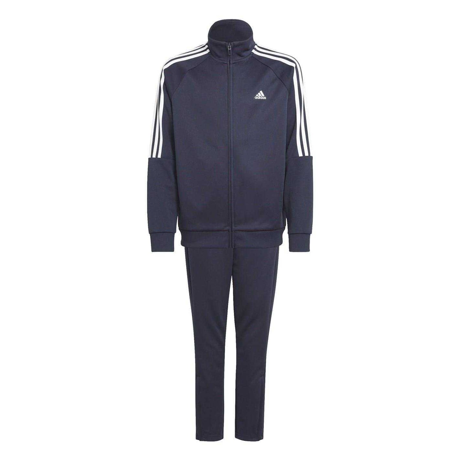 Navy-White - Front - Adidas Boys Sereno Tracksuit