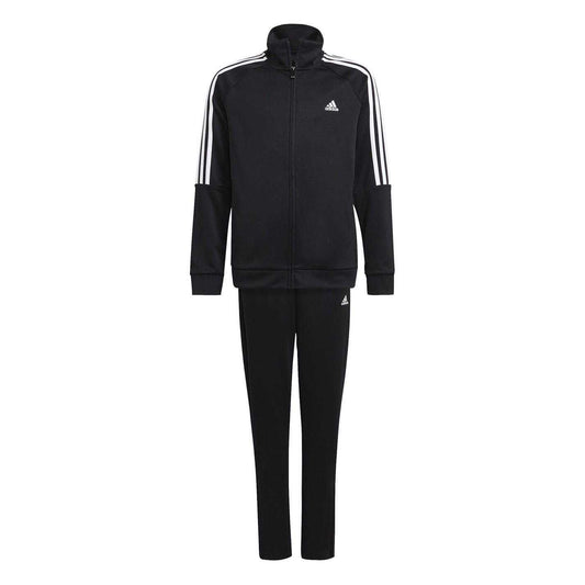 Black-White - Front - Adidas Boys Sereno Tracksuit