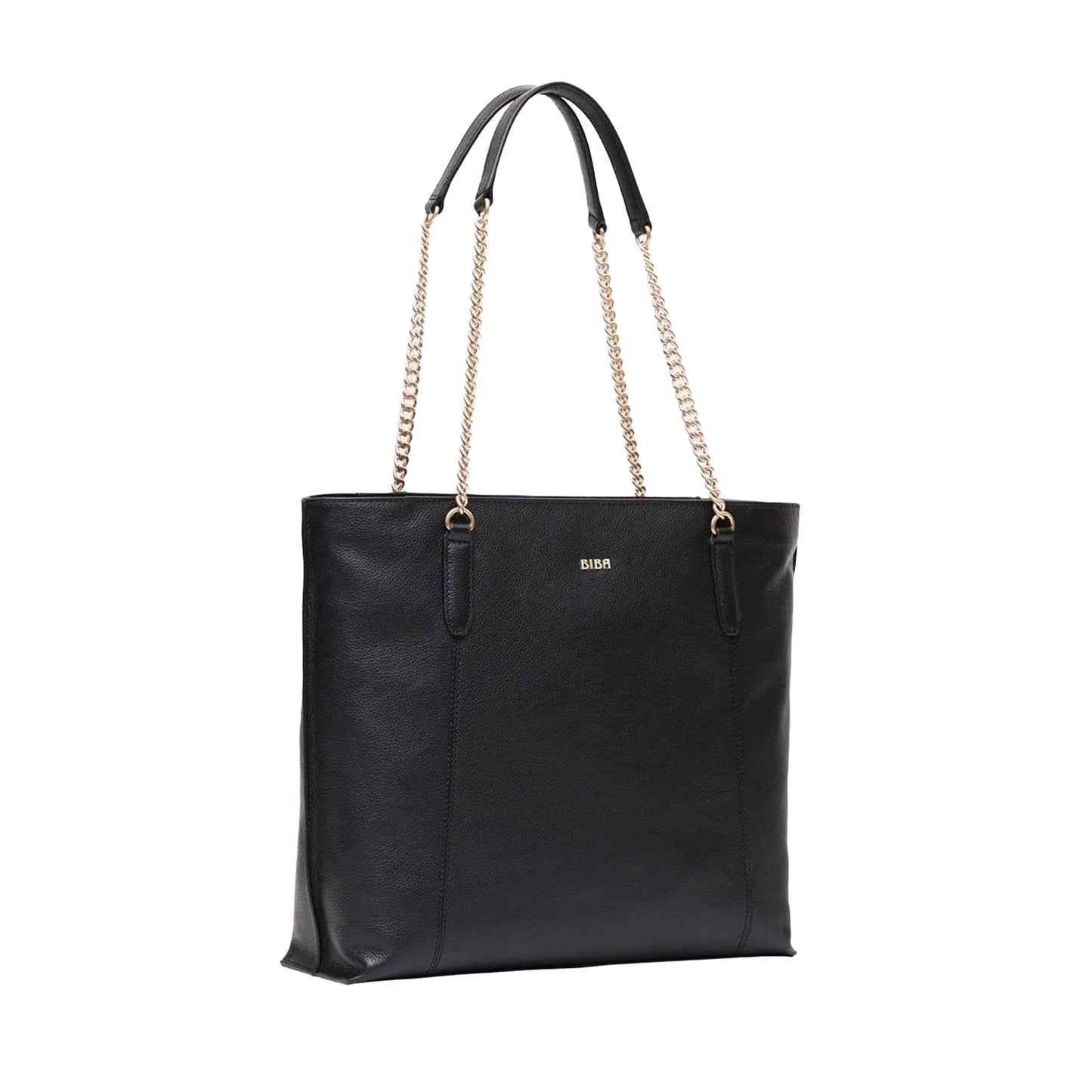 Black - Back - Biba Mila Leather Tote Bag