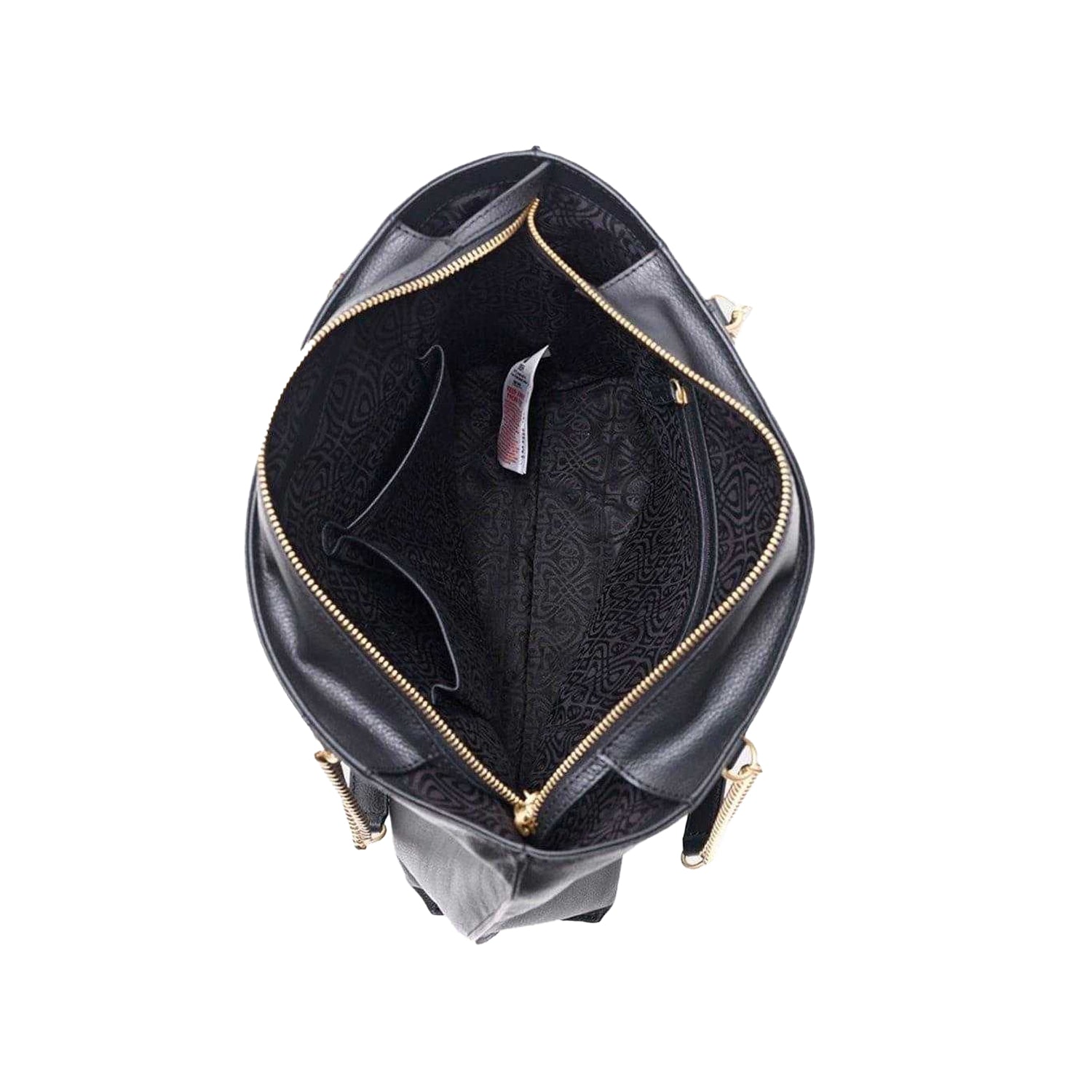 Black - Side - Biba Mila Leather Tote Bag