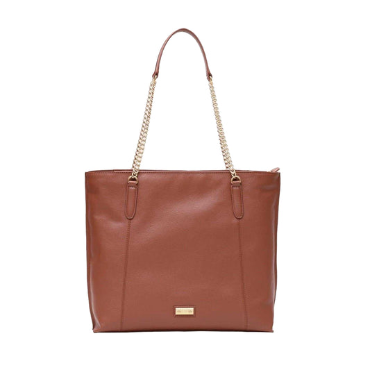 Tan - Front - Biba Mila Leather Tote Bag