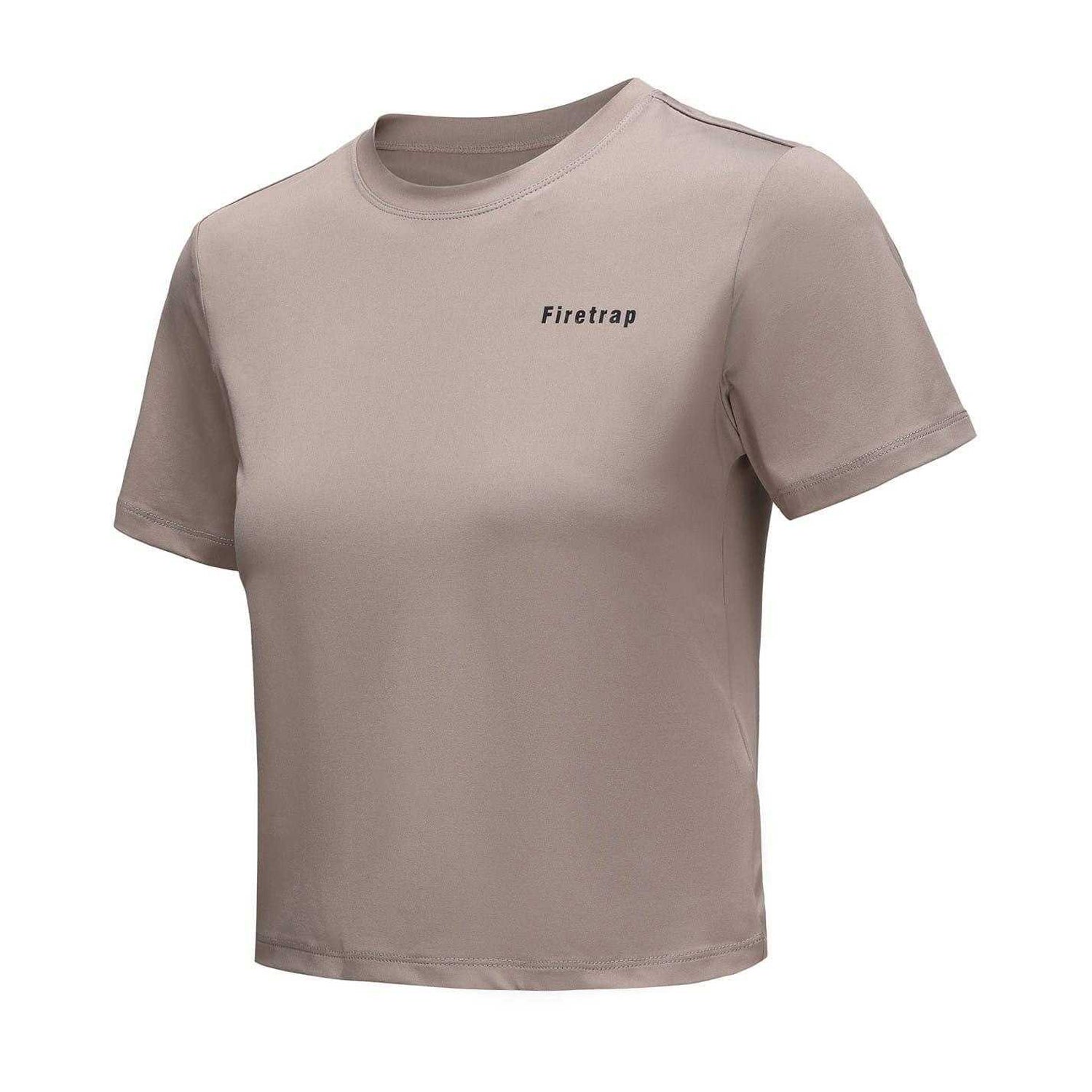 Stone - Side - Firetrap Womens-Ladies Recycled Polyester T-Shirt